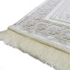 imageModefa Velvet Prayer Rug  Soft Plush Turkish Janamaz Sajada Carpet for Men and Women  Plain Solid Prayer Mat Ramadan Eid Gift  with Prayer Beads  Luxury Floral Stamp RedIvory