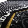 imageModefa Velvet Prayer Rug  with Car Hanger  Janamaz Sajjadah Musalla  Thick Plush Wide  Topkapi RedBlack