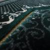imageModefa Velvet Prayer Rug  with Car Hanger  Janamaz Sajjadah Musalla  Thick Plush Wide  Topkapi RedGreen