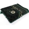 imageModefa Velvet Prayer Rug  with Car Hanger  Janamaz Sajjadah Musalla  Thick Plush Wide  Topkapi RedGreen