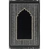 imageModefa Islamic Prayer Rug  Double Plush Large ampamp Wide Velvet Carpet  Traditional Muslim Janamaz  Thick Turkish Prayer Mat for Men ampamp Women Ramadan or Eid Gift  Tribal Mihrab Black