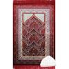 imageModefa Islamic Prayer Rug Large Wide Velvet  Muslim Janamaz Sajada  Thick Turkish Prayer Mat Carpet for Men Women with Kufi Cap  Plush Paisley RedRed