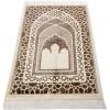 imageModefa Turkish Islamic Prayer Mat  Velvet Janamaz  Intricate Praying Rug Ramadan Eid Gift  Traditional Muslim Seccade for Men Women  Saray RedMocha