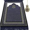 imageModefa Turkish Islamic Prayer Rug  Thin ampamp Lightweight Velvet Praying Carpet  Soft Muslim Praying Mat Janamaz  Ramadan or Eid Gift for Men ampamp Women  with Car Hanger  Dancing Rose Vine RedBlue