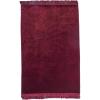 imageModefa Turkish Islamic Velvet Janamaz Prayer Rug  Prayer Mat Carpet for Men and Women  Traditional Muslim Sajadah  Ramadan or Eid Gift  Solid Simple RedRed