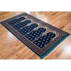 imageModefa Turkish Islamic Prayer Rug  Multi Person Janamaz Sajada for Family or Large Gathering ampamp Group Praying Carpet  Wide Plush Velvet Praying Mat Mihrab Red  5 PersonBlue