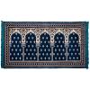 imageModefa Turkish Islamic Prayer Rug  Multi Person Janamaz Sajada for Family or Large Gathering ampamp Group Praying Carpet  Wide Plush Velvet Praying Mat Mihrab Red  5 PersonBlue