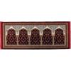imageModefa Turkish Islamic Prayer Rug  Multi Person Janamaz Sajada for Family or Large Gathering ampamp Group Praying Carpet  Wide Plush Velvet Praying Mat Mihrab Red  5 PersonLong 5 Person Red