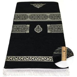 imageModefa Turkish Islamic Prayer Rug  Foldable Orthopedic Foam Prayer Mat Janamaz  Thick ampamp Comfortable Padded Muslim Praying Mat for Men ampamp Women  Ramadan or Eid Gift  Luxury Meccan BlackBlack
