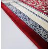 imageModefa Velvet Prayer Rug  Soft Plush Janamaz for Men Women Ramadan Eid Gift with Miswak Kufi Tesbih Thick Kilim Style Turkish Carpet Musallah Sajadah Mihrab RedRed