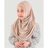 imageModefa Islamic Girl Child Practical Amira Hijab Two Piece Muslim Scarf ampamp Bonnet  Instant Easy HijabBeige
