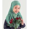 imageModefa Islamic Girl Child Practical Amira Hijab Two Piece Muslim Scarf ampamp Bonnet  Instant Easy HijabMint Jade