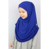 imageModefa Islamic Girl Child Practical Amira Hijab Two Piece Muslim Scarf ampamp Bonnet  Instant Easy HijabRoyal Blue