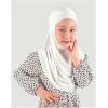 imageModefa Islamic Girl Child Practical Amira Hijab Two Piece Muslim Scarf ampamp Bonnet  Instant Easy HijabWhite