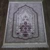 imageModefa Turkish Islamic Velvet Prayer Rug  Prayer Mat Carpet for Men and Women  Traditional Muslim Janamaz Sajada  Ramadan or Eid Gift  with Car Hanger  Luxury Winter Rose PinkGrayPink  Gray