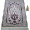 imageModefa Turkish Islamic Velvet Prayer Rug  Prayer Mat Carpet for Men and Women  Traditional Muslim Janamaz Sajada  Ramadan or Eid Gift  with Car Hanger  Luxury Winter Rose PinkGrayPink  Gray
