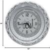 imageModefa Islamic Turkish Home Table Wall Decor Elegant Shelf Clock Eid Gift Allah ampamp Ayatul Kursi with Car Hanger BlackGoldWhiteSilver