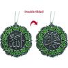 imageTurkish Islamic Ottoman DoubleSided Allah Muhammad Star Shaped Car Rear View Mirror Hanger Medallion Pendant Accessory SilverBlueSilverGreen