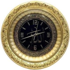 imageModefa Islamic Turkish Home Table Wall Decor Elegant Shelf Clock Eid Gift Allah ampamp Ayatul Kursi with Car Hanger BlackGoldBlackGold