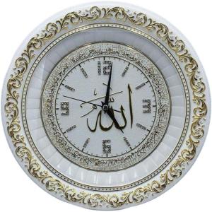 imageModefa Islamic Turkish Home Table Wall Decor Elegant Shelf Clock Eid Gift Allah ampamp Ayatul Kursi with Car Hanger BlackGoldWhiteGold