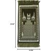 imageModefa Islamic Turkish Velvet Prayer Rug Small Child Toddler Namaz Sajjadah Janamaz KB TurquoiseOlive Green