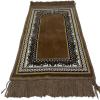 imageModefa Turkish Islamic Velvet Prayer Rug  Soft Small Child Praying Carpet  Muslim Janamaz Sajada for Kids ampamp Toddlers  Ramadan or Eid Gift for Boys ampamp Girls  Lattice RedVine Border Arch Brown