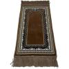 imageModefa Turkish Islamic Velvet Prayer Rug  Soft Small Child Praying Carpet  Muslim Janamaz Sajada for Kids ampamp Toddlers  Ramadan or Eid Gift for Boys ampamp Girls  Lattice RedVine Border Arch Brown