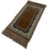 imageModefa Turkish Islamic Velvet Prayer Rug  Soft Small Child Praying Carpet  Muslim Janamaz Sajada for Kids ampamp Toddlers  Ramadan or Eid Gift for Boys ampamp Girls  Lattice RedVine Border Arch Brown