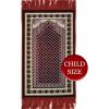 imageModefa Turkish Islamic Velvet Prayer Rug  Soft Small Child Praying Carpet  Muslim Janamaz Sajada for Kids ampamp Toddlers  Ramadan or Eid Gift for Boys ampamp Girls  Lattice RedRed 2