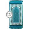 imageModefa Turkish Islamic Velvet Prayer Rug  Soft Small Child Praying Carpet  Muslim Janamaz Sajada for Kids ampamp Toddlers  Ramadan or Eid Gift for Boys ampamp Girls  Lattice RedTurquoise