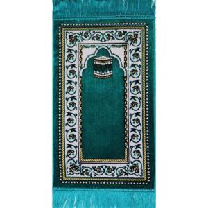 imageModefa Islamic Turkish Velvet Prayer Rug Small Child Toddler Namaz Sajjadah Janamaz KB TurquoiseTurquoise