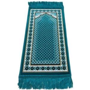 imageModefa Turkish Islamic Velvet Prayer Rug  Soft Small Child Praying Carpet  Muslim Janamaz Sajada for Kids ampamp Toddlers  Ramadan or Eid Gift for Boys ampamp Girls  Lattice RedTurquoise