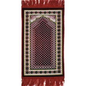 imageModefa Turkish Islamic Velvet Prayer Rug  Soft Small Child Praying Carpet  Muslim Janamaz Sajada for Kids ampamp Toddlers  Ramadan or Eid Gift for Boys ampamp Girls  Lattice RedRed 2