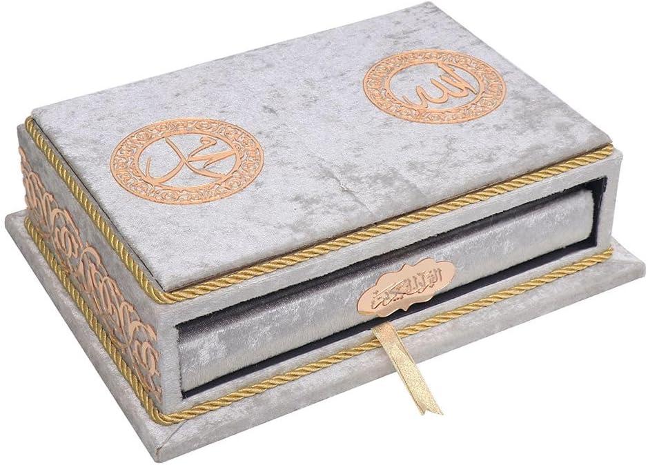 imageHoly Quran Keepsake Quran Rahle Holder Muslim Rayiha Gift Set SilverSilver