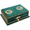 imageHoly Quran Keepsake Quran Rahle Holder Muslim Rayiha Gift Set SilverGreen