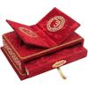 imageHoly Quran Keepsake Quran Rahle Holder Muslim Rayiha Gift Set SilverRed