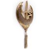 image:imageIslamic Wall Hanging Decor Housewarming Gift with Tassel  Allah and Muhammad Crescent Set  ESMA PearlGold