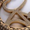 image:imageIslamic Wall Hanging Decor Housewarming Gift with Tassel  Allah and Muhammad Crescent Set  ESMA PearlGold