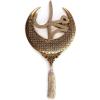 image:imageIslamic Wall Hanging Decor Housewarming Gift with Tassel  Allah and Muhammad Crescent Set  ESMA PearlGold
