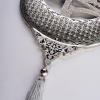 image:imageIslamic Wall Hanging Decor Housewarming Gift with Tassel  Allah and Muhammad Crescent Set  ESMA PearlSilver