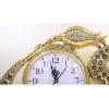 image:imageModefa Islamic Turkish Decor Elegant Table Shelf Clock Waw Tulip with 99 Names of Allah Gold