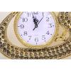 image:imageModefa Islamic Turkish Decor Elegant Table Shelf Clock Waw Tulip with 99 Names of Allah Gold