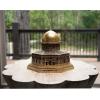 image:imageModefa Islamic Turkish Home Decor Showpiece Gift Al Aqsa Mosque Dome of The Rock Jerusalem Replica Gold  Medium 6in x 65inGold