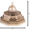 image:imageModefa Islamic Turkish Home Decor Showpiece Gift Al Aqsa Mosque Dome of The Rock Jerusalem Replica Gold  Medium 6in x 65inMother of Pearl  Mini 28in X 39in