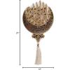 image:imageModefa Kelima Tawhid Tevhid Touheed Wall Decor With Tassel Decoration Ayatul Kursi Wall Decor GoldGold