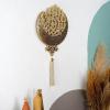 image:imageModefa Kelima Tawhid Tevhid Touheed Wall Decor With Tassel Decoration Ayatul Kursi Wall Decor GoldGold