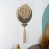 image:imageModefa Kelima Tawhid Tevhid Touheed Wall Decor With Tassel Decoration Ayatul Kursi Wall Decor GoldPearl
