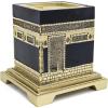 image:imageModefa Islamic Turkish Table Decor Showpiece Gift Sculpture Figure  AlMasjid anNabawi Medine The Prophets Mosque  Holy Kaba Replica Gold  Kaba Large