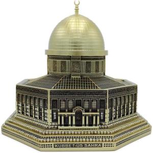 image:imageModefa Islamic Turkish Home Decor Showpiece Gift Al Aqsa Mosque Dome of The Rock Jerusalem Replica Gold  Medium 6in x 65inGold