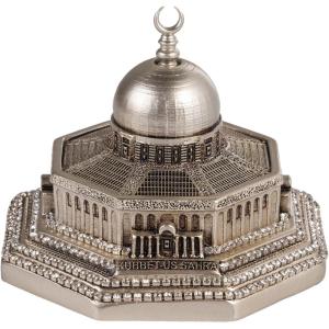 image:imageModefa Islamic Turkish Home Decor Showpiece Gift Al Aqsa Mosque Dome of The Rock Jerusalem Replica Gold  Medium 6in x 65inSilver  Mini 28in X 39in